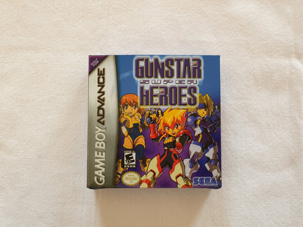 Gunstar Super Heroes Gameboy Advance GBA Reproduction Box And Manual