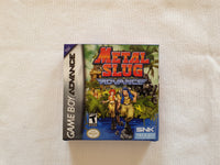 Metal Slug Advance Gameboy Advance GBA Reproduction Box And Manual