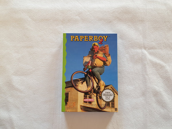 Paperboy 2 NES Entertainment System Reproduction Box And Manual