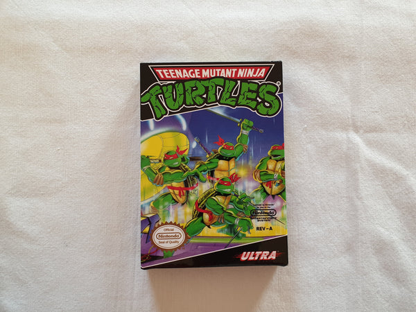 Turtles NES Entertainment System Reproduction Box And Manual