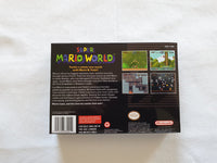 Super Mario World SNES Reproduction Box With Manual - Top Quality Print And Material