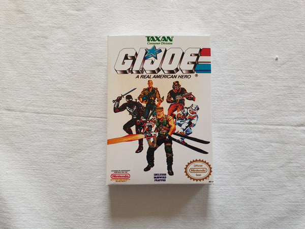 Gi Joe A real American Hero NES Entertainment System Reproduction Box And Manual