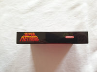 Super Metroid SNES Reproduction Box With Manual - Top Quality Print And Material