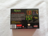 Treasure Of The Rudras SNES Reproduction Box With Manual - Top Quality Print And Material