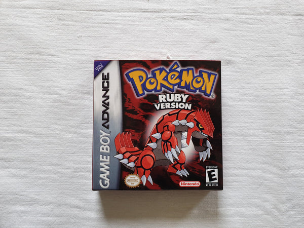 Pokemon Ruby Version Gameboy Advance GBA Reproduction Box And Manual