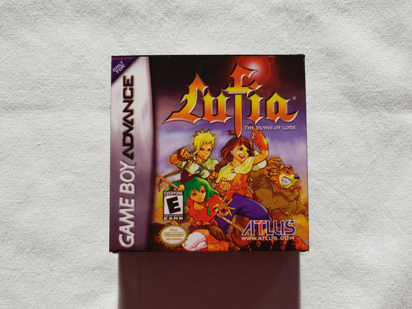 Lufia The Ruins Of Lore Gameboy Advance GBA Reproduction Box And Manual