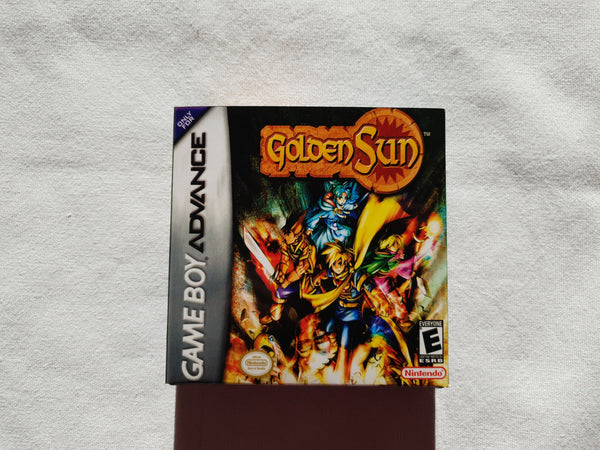 Golden Sun Gameboy Advance GBA Reproduction Box And Manual
