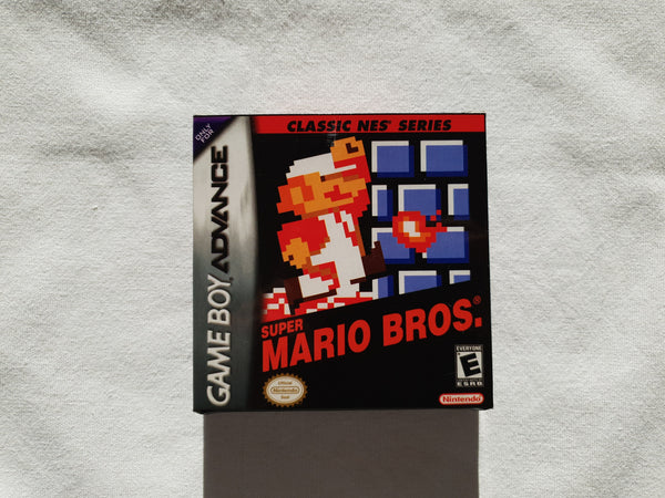 Super Mario Bros Classic NES Series Gameboy Advance GBA Reproduction Box