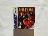 Deja Vu 1 And 2 Gameboy Color GBC Box With Manual - Top Quality Print And Material