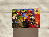 Mario Kart 64 N64 Reproduction Box With Manual - Top Quality Print And Material