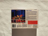 Magic Sword SNES Reproduction Box With Manual - Top Quality Print And Material