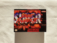 Super Street Fighter 2 SNES Reproduction Box With Manual - Top Quality Print And Material