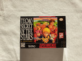 Tecmo Secret of The Stars SNES Reproduction Box With Manual - Top Quality Print And Material