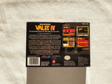 Super Valis 4 SNES Reproduction Box With Manual - Top Quality Print And Material