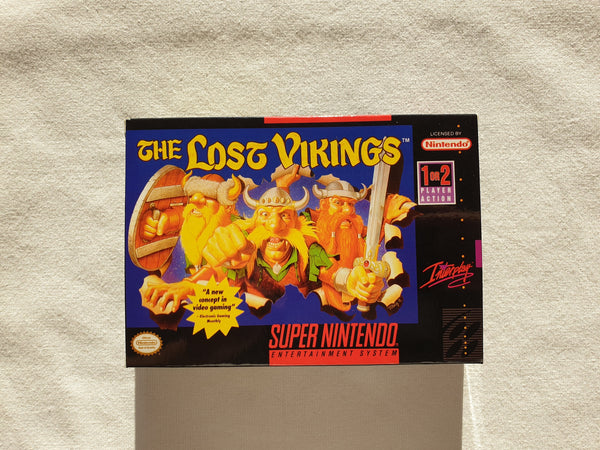 The Lost Vikings SNES Super NES - Box With Insert - Top Quality