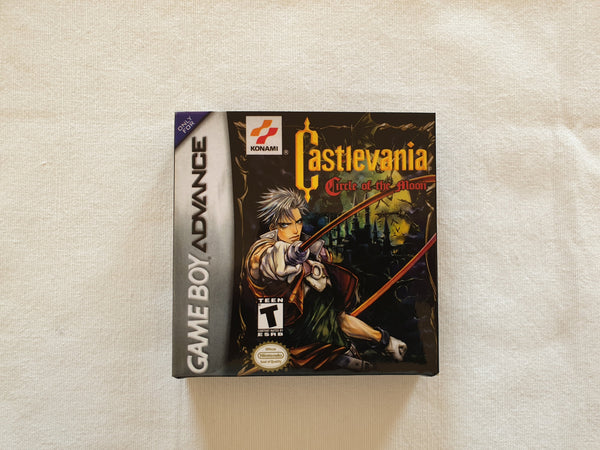 Castlevania Circle Of The Moon Gameboy Advance GBA Reproduction Box And Manual