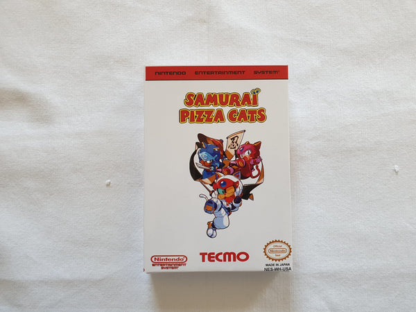 Samurai Pizza Cats NES Entertainment System Reproduction Box