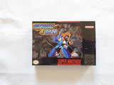 Megaman And Bass SNES Reproduction Box With Manual - Top Quality Print And Material