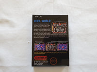 Devil World NES Entertainment System Reproduction Box And Manual