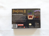 Final Fantasy 2 SNES Reproduction Box With Manual - Top Quality Print And Material