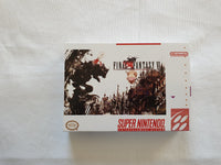 Final Fantasy 6 SNES Reproduction Box With Manual - Top Quality Print And Material