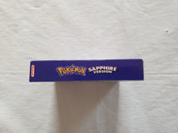 Pokemon Sapphire Version Gameboy Advance GBA Reproduction Box And Manual