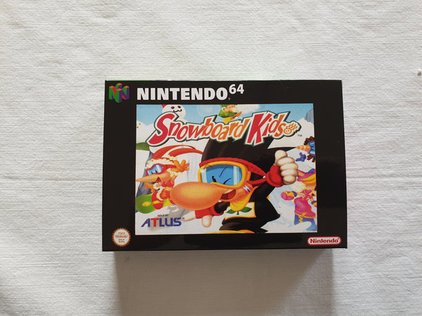 Snowboard Kids N64 Reproduction Box With Manual - Top Quality Print And Material