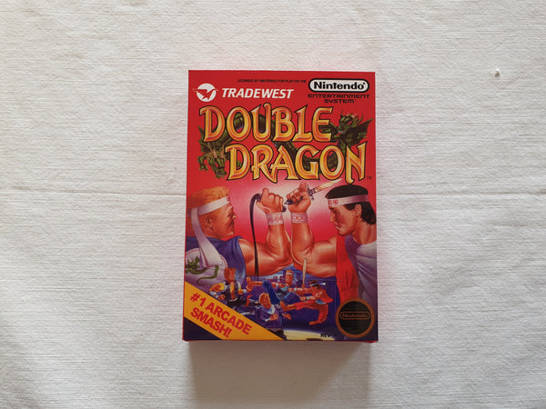 Double Dragon NES Entertainment System Reproduction Box And Manual