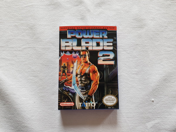 Power Blade 2 NES Entertainment System Reproduction Box And Manual