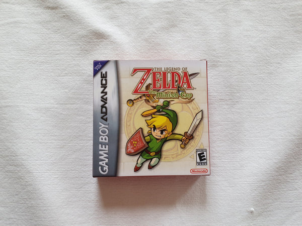 Zelda Minish Cap Gameboy Advance GBA Reproduction Box And Manual