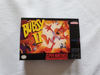 Bubsy 2 SNES Super NES Reproduction Box With Manual - Top Quality Print And Material