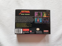 Metroid Super Zero Mission SNES Reproduction Box With Manual - Top Quality Print And Material
