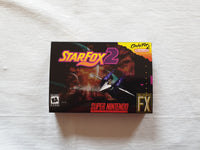 StarFox 2 SNES Reproduction Box With Manual - Top Quality Print And Material