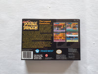 Super Double Dragon SNES Reproduction Box With Manual - Top Quality Print And Material