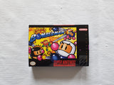 Super Bomberman SNES Reproduction Box With Manual - Top Quality Print And Material