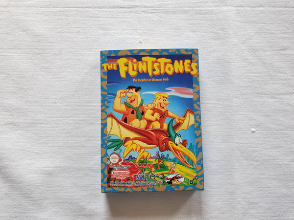 Flintstones Surprise At Dinosaur Peak NES Entertainment System Reproduction Box And Manual