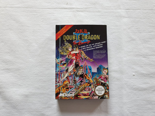 Double Dragon 2 NES Entertainment System Reproduction Box And Manual
