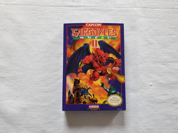 Gargoyles 2 NES Entertainment System Reproduction Box And Manual