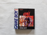 Oni Gameboy GB Reproduction Box With Manual - Top Quality Print And Material