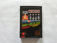 Donkey Kong Jr Math NES Entertainment System Reproduction Box And Manual