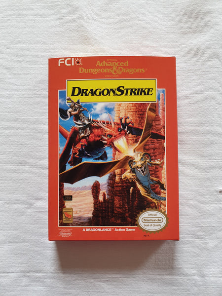 Dragon Strike NES Entertainment System Reproduction Box And Manual