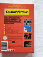 Dragon Strike NES Entertainment System Reproduction Box And Manual