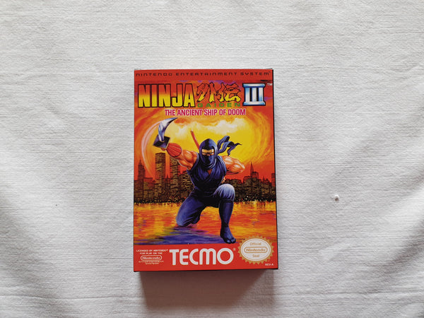Ninja Gaiden 3 NES Entertainment System Reproduction Box And Manual