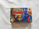 Pokemon Stadium 2 N64 Reproduction Box With Manual - Top Quality Print And Material