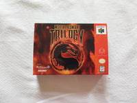 Mortal Kombat Trilogy N64 Reproduction Box With Manual - Top Quality Print And Material