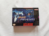 Space Megaforce SNES Reproduction Box With Manual - Top Quality Print And Material
