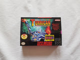 Super Turrican SNES Reproduction Box With Manual - Top Quality Print And Material