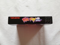 Fatal Fury 2 SNES Reproduction Box With Manual - Top Quality Print And Material