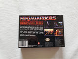 Ninja Warriors SNES Reproduction Box With Manual - Top Quality Print And Material