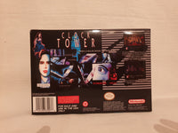 Clock Tower SNES Reproduction Box With Manual - Top Quality Print And Material